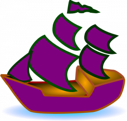 Purple Boat Clip Art at Clker.com - vector clip art online ...