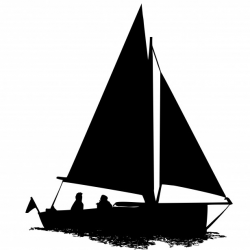 Sailing Boat Silhouette Clipart Free Stock Photo - Public ...