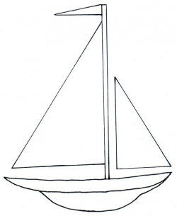 Go Back Gallery For Simple Sailboat Clipart | Peinture ...