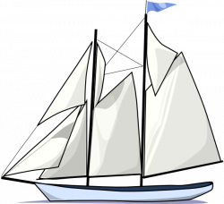 Boat Sail Sideways clip art - vector clip art online ...