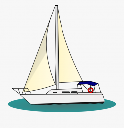 Boat Sailing Sail Ship Nautical Sea Water - Yacht Clipart ...