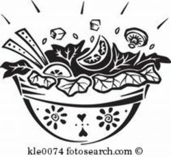 Salad Black And White Clipart Clipart Suggest | Clip art ...