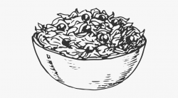 Lettuce Simple - Salad Bowl Line Drawing #836176 - Free ...