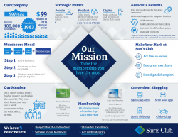 FY19 Sam\'s Club Strategy - Sam\'s Club Corporate
