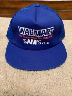 Details about Vintage Walmart Snapback Trucker Hat Sams Club Made In The USA