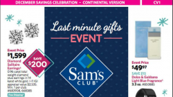 Sam\'s Club December Holiday Savings Celebration Ad Released