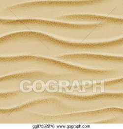 Clip Art Vector - Top view seamless vector sea sand. Stock ...