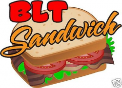 BLT Sandwich Decal 14\
