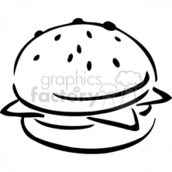 sandwich outline clipart. Royalty-free clipart # 383168