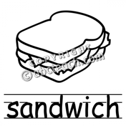 Sandwich Clip Art Black And White | Clipart Panda - Free ...