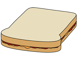Sandwich Clipart square 5 - 250 X 192 Free Clip Art stock ...