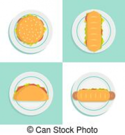 Sandwich top view Clipart Vector Graphics. 549 Sandwich top ...