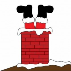 santa\'s feet | ... Clipart Image: Santa Claus Stuck in the Chimney ...