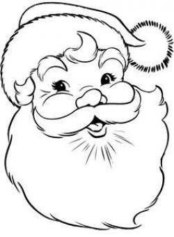 easy santa claus face clipart | kid art | Santa coloring pages, Free ...