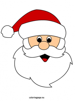 Simple Santa Claus Face Clipart