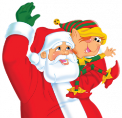 Santa and Elf PNG Clipart | Gallery Yopriceville - High-Quality ...