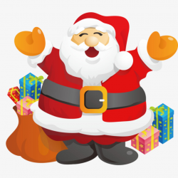 Happy Santa Claus, Santa Clipart, Lovely, Christmas PNG Transparent ...