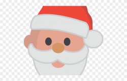 Simple Clipart Santa Claus - Santa Head Clipart - Png Download ...