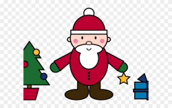 Santa Claus Clipart Simple - Christmas Day Clip Art - Png Download ...