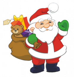 Funny and free Santa Claus Clipart.