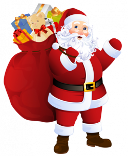 Transparent Santa Claus with Bag of Gifts | Projects to Try ...