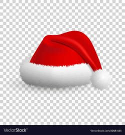 Santa claus hat isolated on transparent background