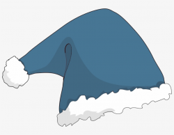Blue Santa Hat - Santa Claus Hat Drawing - Free Transparent ...