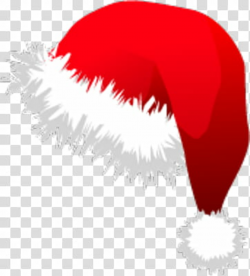 Red and white Santa hat transparent background PNG clipart ...