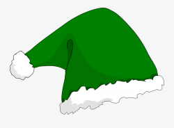 Christmas Green Santa Hat Clipart - Green Santa Hat ...