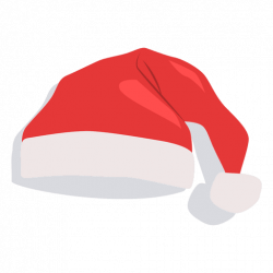 Red santa claus hat flat icon 18 - Transparent PNG & SVG vector