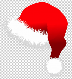 Santa Claus Hat Christmas , Transparent Santa Hat , red and ...