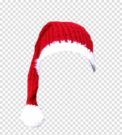 Christmas, red and white Santa hat transparent background ...