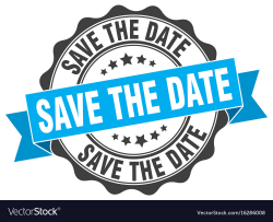 Save the date stamp sign seal