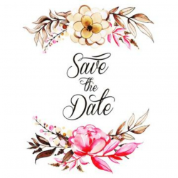 Save The Date PNG Images | Vector and PSD Files | Free ...