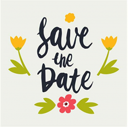 Amazon.com: Cute Simple Floral Love Wedding Calligraphy ...