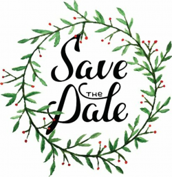 Save the Date invite card vector template with modern ...