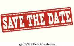 Save The Date Clip Art - Royalty Free - GoGraph