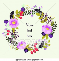 Vector Stock - Save the date floral card. vintage wedding ...
