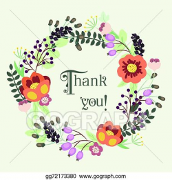 Vector Illustration - Save the date floral card. vintage ...