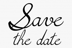 Com Png Black And White - Transparent Save The Date Png File ...