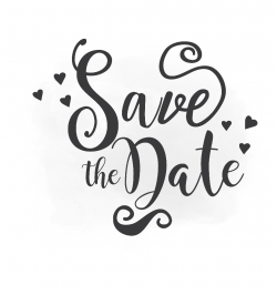 Save The Date Clipart Wedding