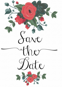Clipart resolution 570*798 - save the date vector clipart ...