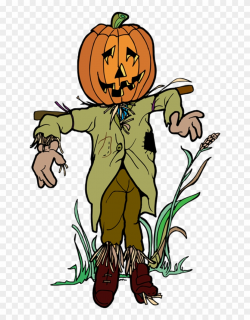 Creepy Clipart At Getdrawings - Scarecrow With Pumpkin Head ...