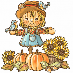 Adorable scarecrow girl High resolution. | Scarecrow drawing ...