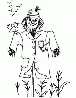 Cute, Friendly Scarecrow - Clip Art Library