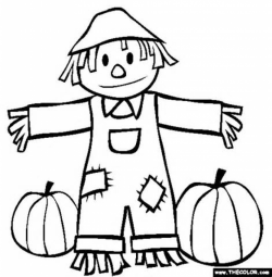 Scarecrow Clipart Black And White | Free download best ...