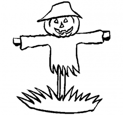 Free Black And White Scarecrow Clipart, Download Free Clip ...