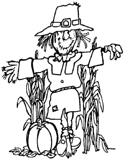 Free Black And White Scarecrow Clipart, Download Free Clip ...