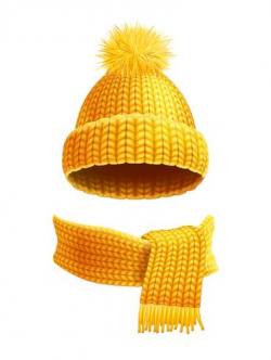 Knitted Hat And Scarf Flat Illustration - Download Free ...