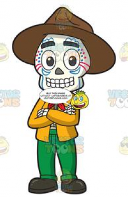 Day Of The Dead Skeleton Of A Mexican Guy